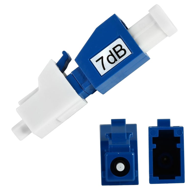 Solnique 10 Pack Single Mode Fiber Optic Attenuators – 2dB, 5dB, 7dB, 10dB, 15dB, LC/UPC Fiber Attenuator Ideal for Communication & Data Centers - Image 3